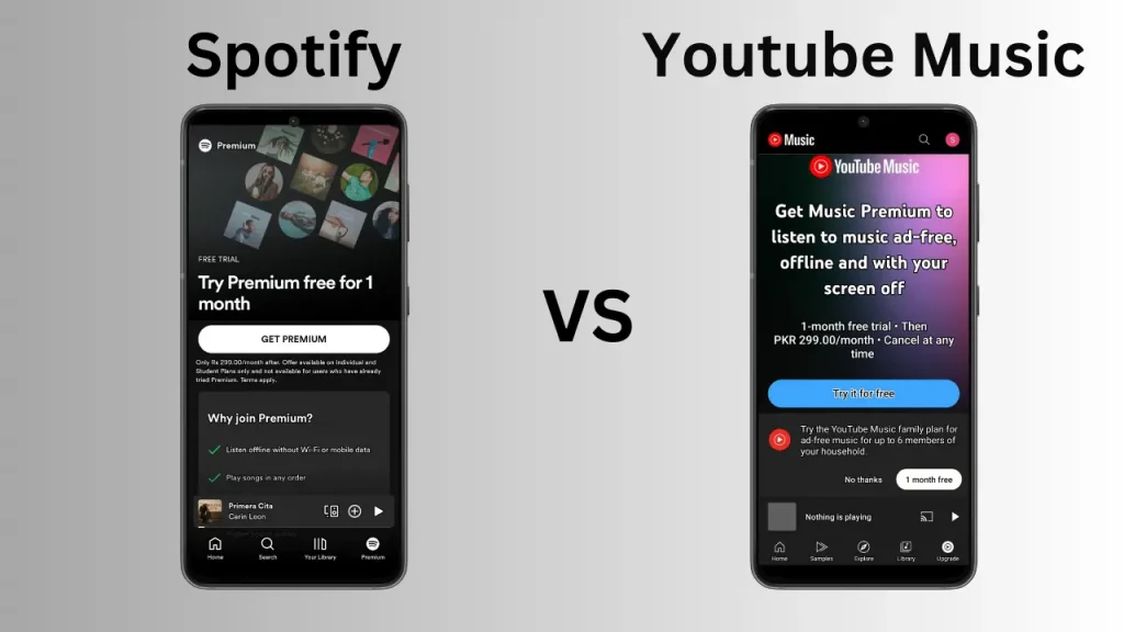 Spotify vs. YouTube Music