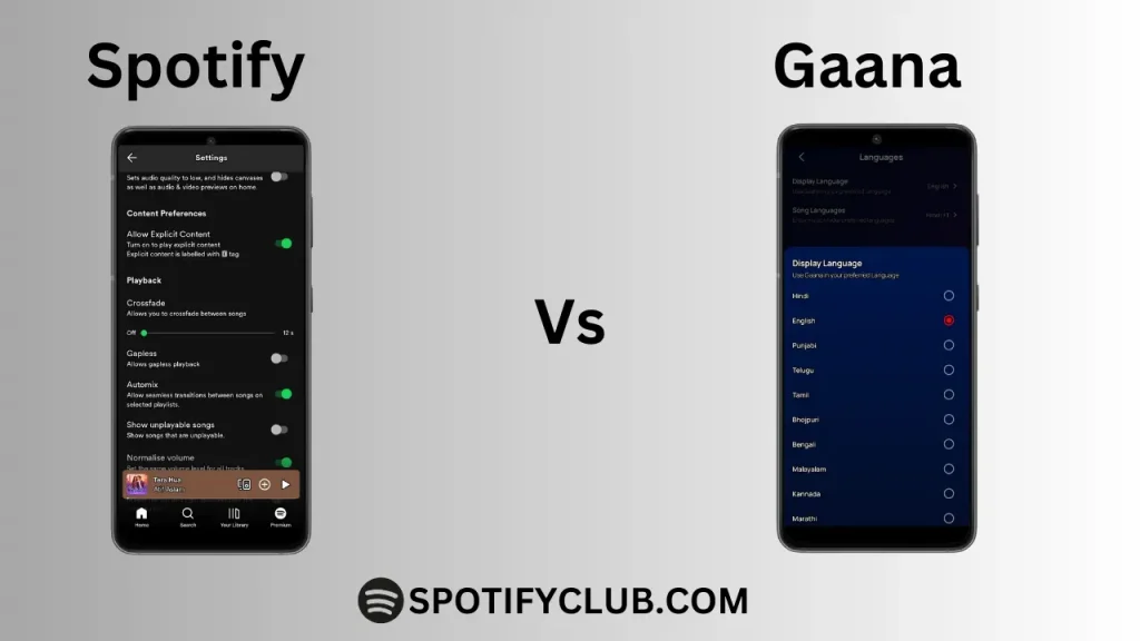 Spotify vs. Gaana
